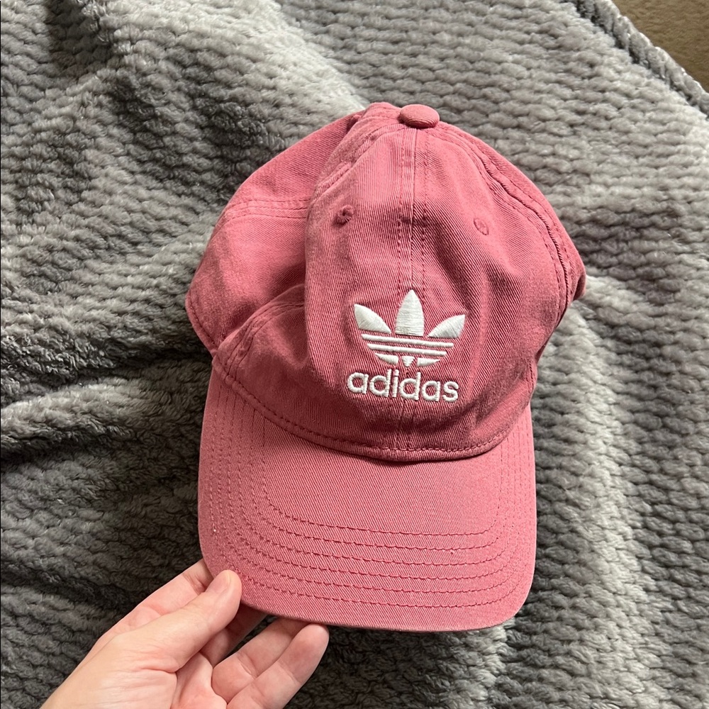 Adidas Rose Pink Cap with White Logo